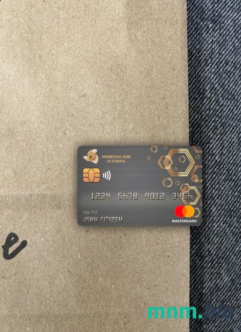 Ethiopia Commercial bank wygląd zdjęcia mastercard skan PSD + zdjęcie